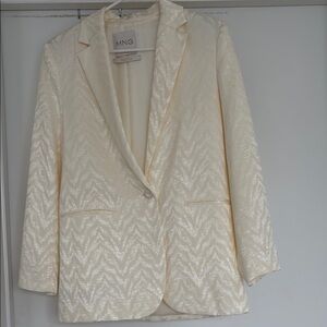 MNG Gold & Cream Blazer